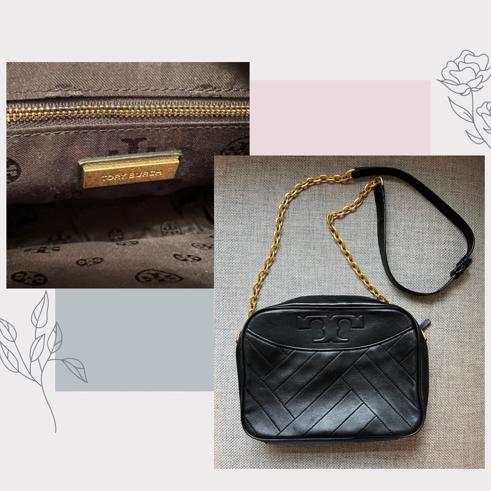 Tory Burch Leather Crossbody, Black